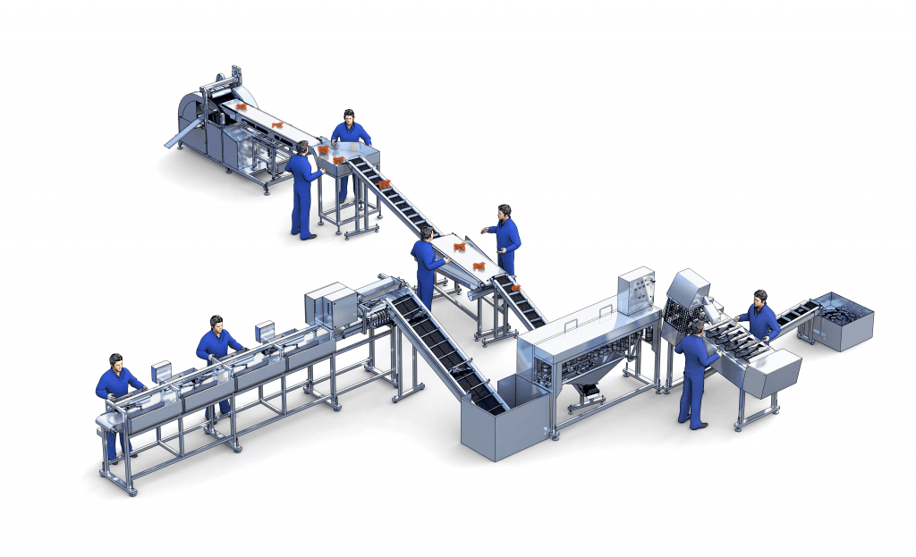 Промышленное оборудование для обработки рыбы